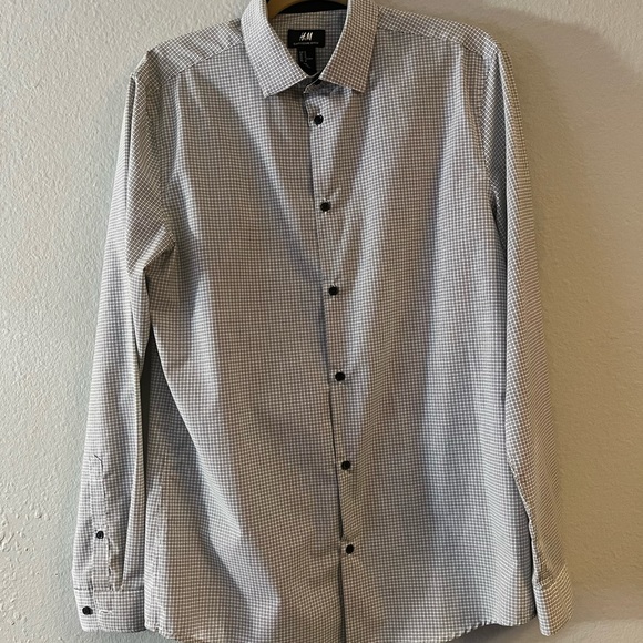 dapper H&M mens dress shirt size M - Picture 4 of 9
